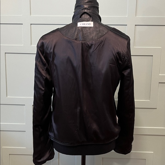 Black Leather (faux) Women's Moto Jacket - Picture 9 of 10